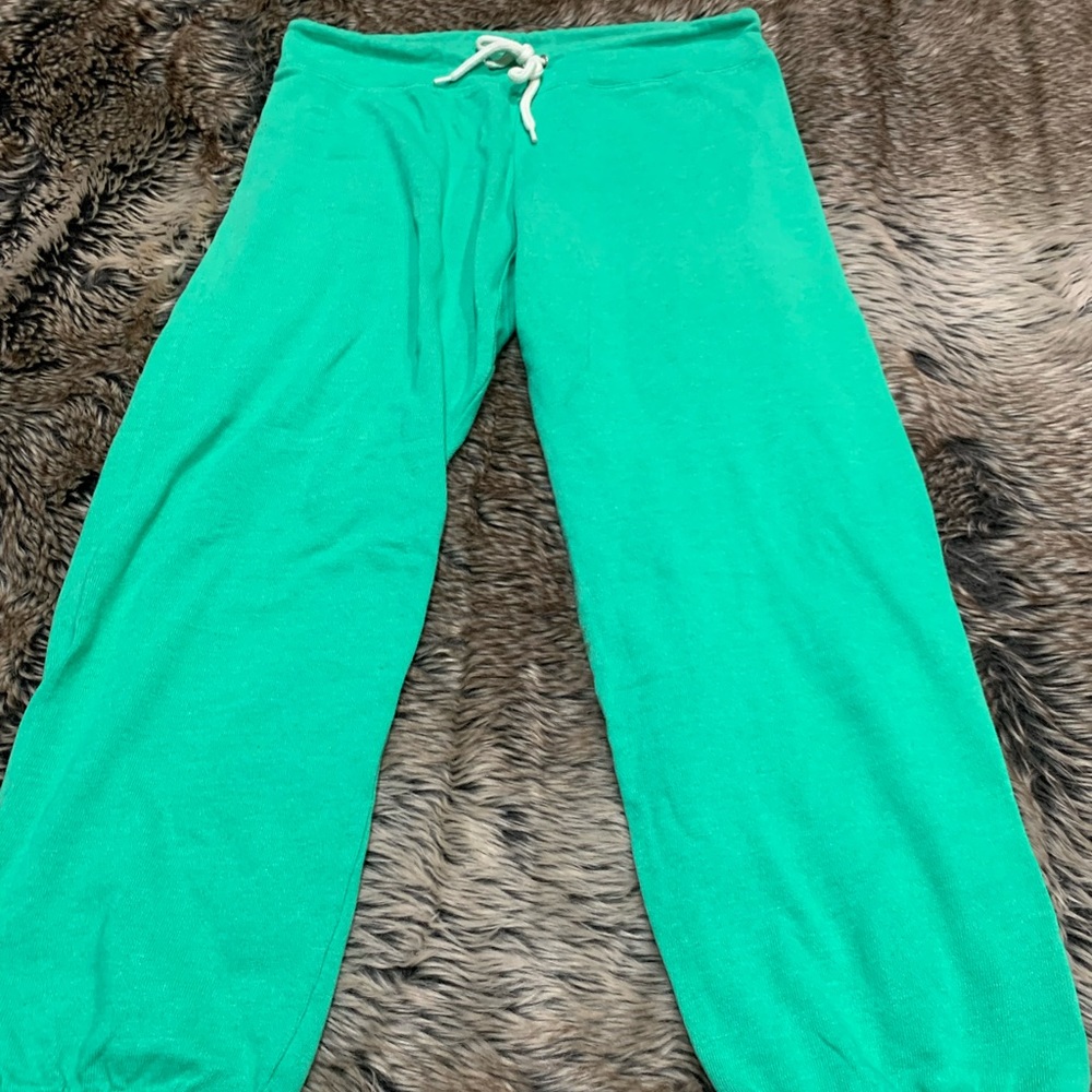Monrow kelly Green Drawstring Track Pants